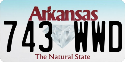 AR license plate 743WWD