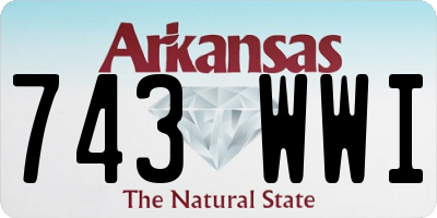 AR license plate 743WWI