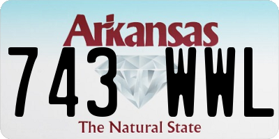 AR license plate 743WWL