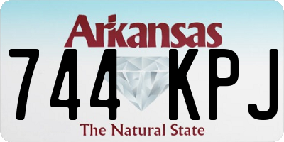 AR license plate 744KPJ