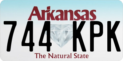 AR license plate 744KPK