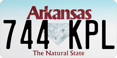 AR license plate 744KPL