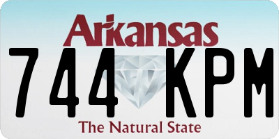 AR license plate 744KPM