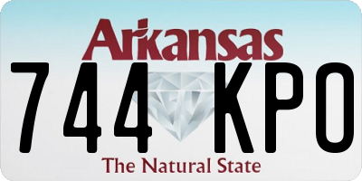 AR license plate 744KPO