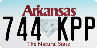 AR license plate 744KPP