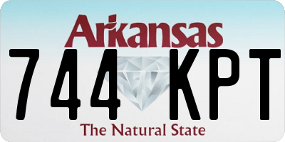 AR license plate 744KPT