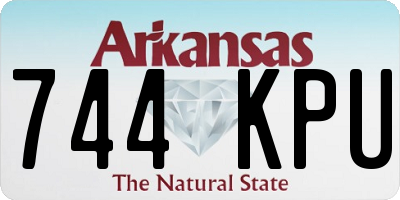 AR license plate 744KPU