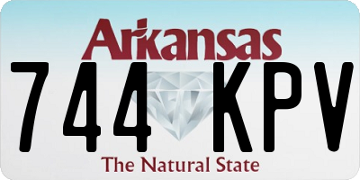 AR license plate 744KPV