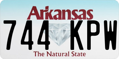 AR license plate 744KPW