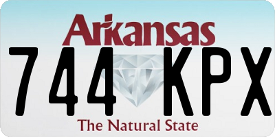 AR license plate 744KPX