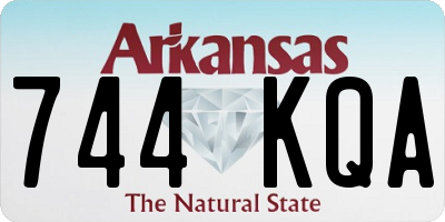 AR license plate 744KQA