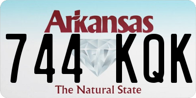 AR license plate 744KQK