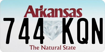 AR license plate 744KQN