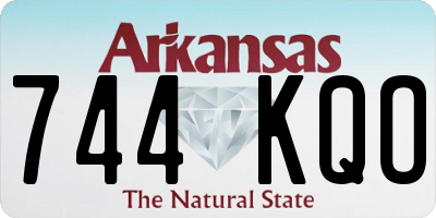AR license plate 744KQO