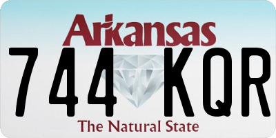 AR license plate 744KQR