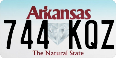 AR license plate 744KQZ