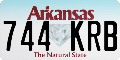 AR license plate 744KRB