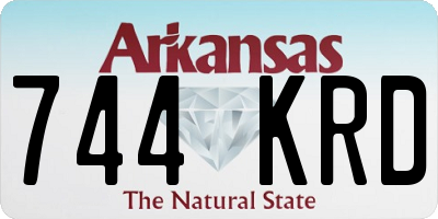 AR license plate 744KRD
