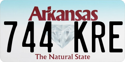 AR license plate 744KRE