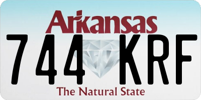 AR license plate 744KRF