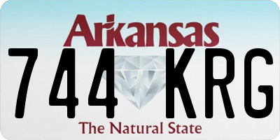 AR license plate 744KRG