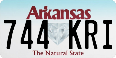 AR license plate 744KRI