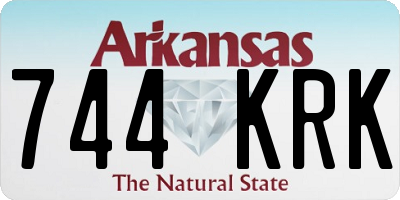 AR license plate 744KRK