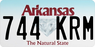 AR license plate 744KRM