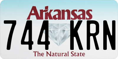 AR license plate 744KRN