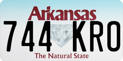 AR license plate 744KRO