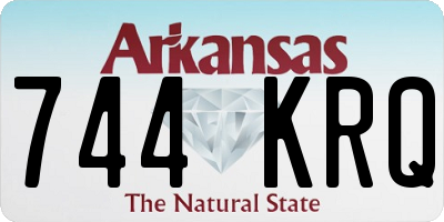 AR license plate 744KRQ