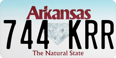 AR license plate 744KRR