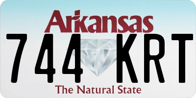 AR license plate 744KRT