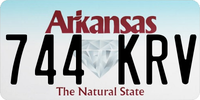 AR license plate 744KRV