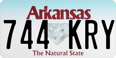 AR license plate 744KRY