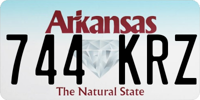 AR license plate 744KRZ