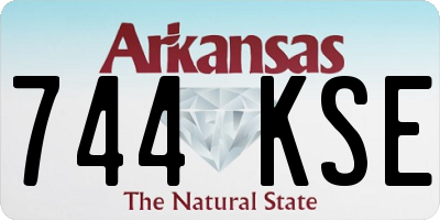 AR license plate 744KSE