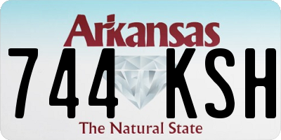 AR license plate 744KSH