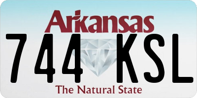 AR license plate 744KSL