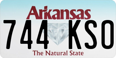 AR license plate 744KSO