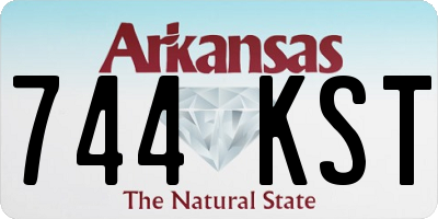 AR license plate 744KST