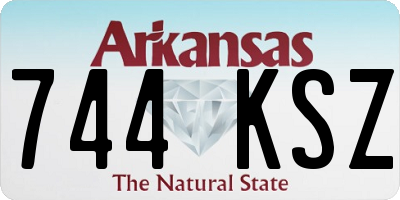 AR license plate 744KSZ