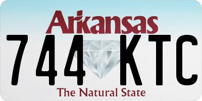 AR license plate 744KTC