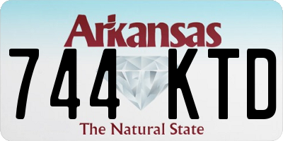 AR license plate 744KTD