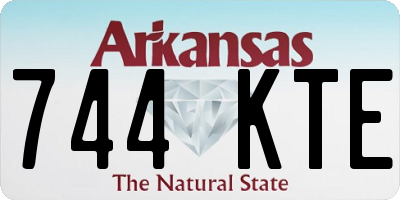 AR license plate 744KTE