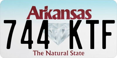 AR license plate 744KTF