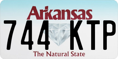 AR license plate 744KTP