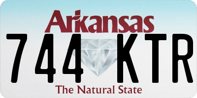 AR license plate 744KTR