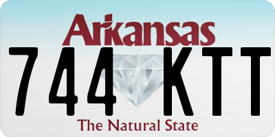 AR license plate 744KTT