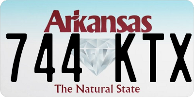 AR license plate 744KTX